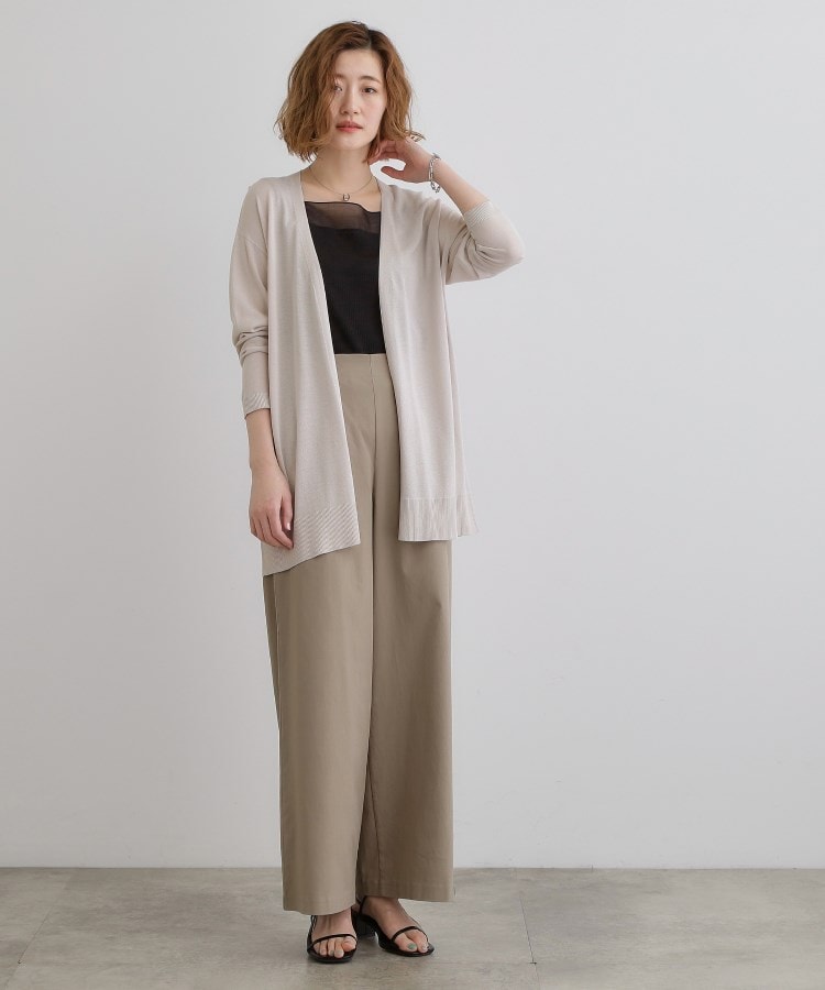 グローブ(grove)の【接触冷感/UVカットetc】夏に嬉しい機能付き！ベーシックロングカーディガン20