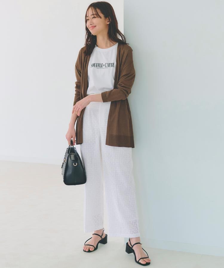 グローブ(grove)の【接触冷感/UVカットetc】夏に嬉しい機能付き！ベーシックロングカーディガン16