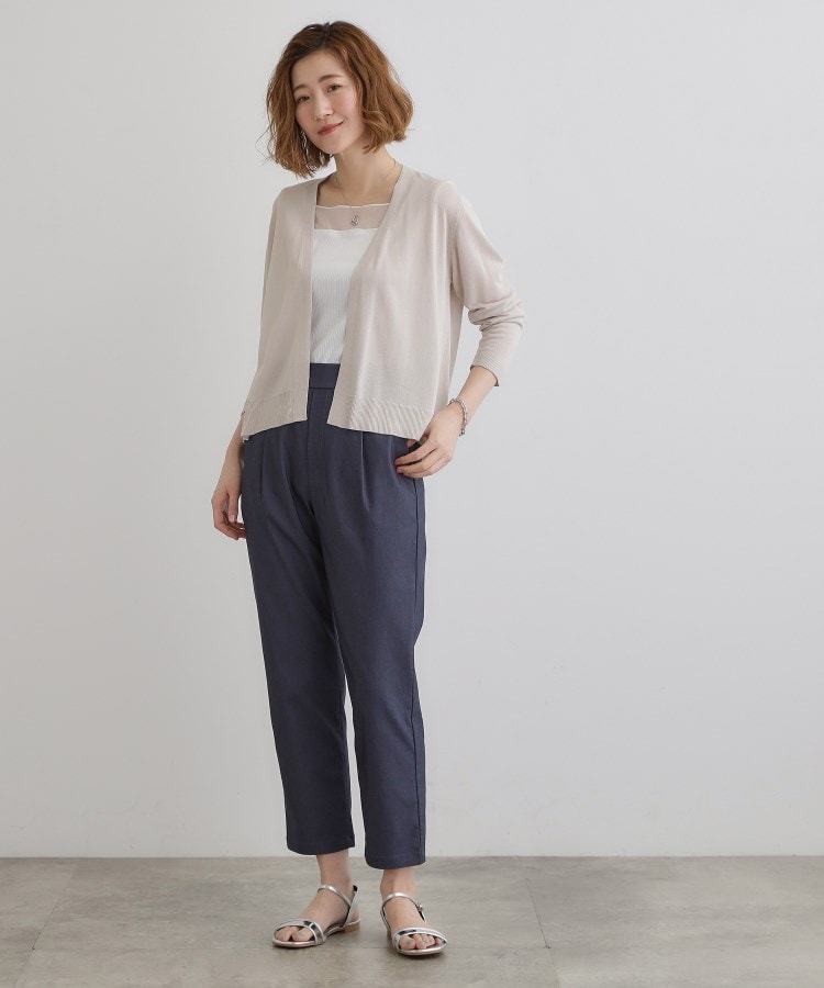 グローブ(grove)の【接触冷感/UVカットetc】夏に嬉しい機能付き！ベーシックショートカーディガン19