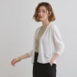 グローブ(grove)の【接触冷感/UVカットetc】夏に嬉しい機能付き！ベーシックショートカーディガン1