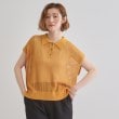 グローブ(grove)の取り入れるだけで旬顔 メッシュ編みポロニット10