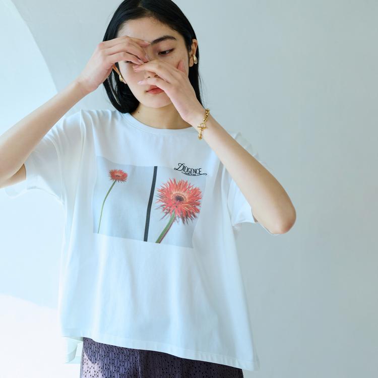 グローブ(grove)の【コラボITEM】DILIGENCE PARLOUR フォトフレアTシャツ Ｔシャツ