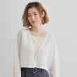 グローブ(grove)のワイドスリーブメッシュカーディガン1