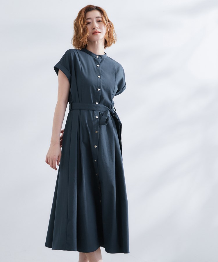 グローブ(grove)の【UVカット・洗濯機OK】アクティブも綺麗も叶うワンピース ネイビー(994)