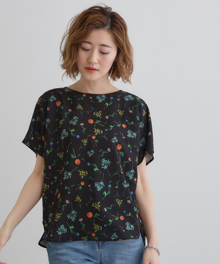 グローブ(grove)の【コラボITEM】DILIGENCE PARLOUR ドルマンブラウス ブラック(119)