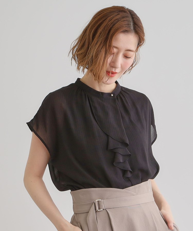 グローブ(grove)のフロントラッフルフリルブラウス6