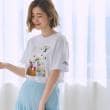 グローブ(grove)の【コラボITEM】DILIGENCE PARLOUR フォトベーシックTシャツ ピンク・レッド系フラワー(003)