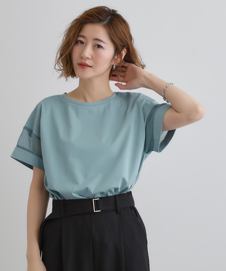グローブ(grove)の【UVカット・接触冷感】シアードッキングTシャツ15