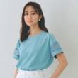 グローブ(grove)の【UVカット・接触冷感】シアードッキングTシャツ ブルー(091)