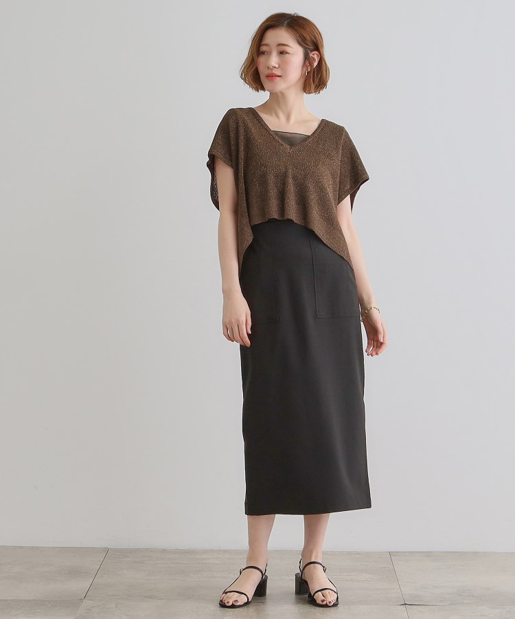 グローブ(grove)のラメベスト×ニットワンピースSET13