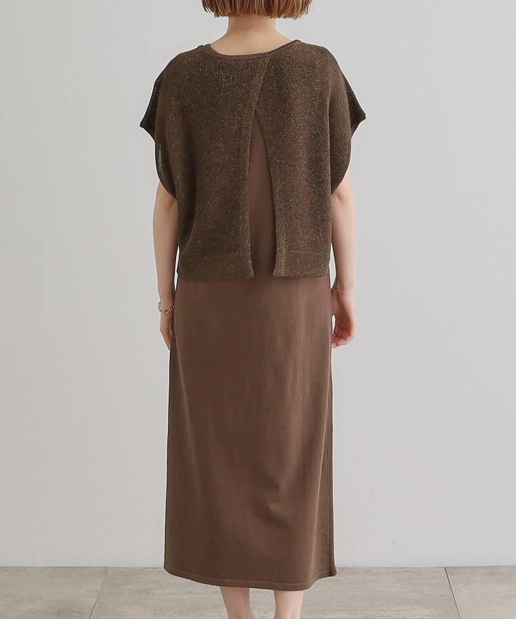 グローブ(grove)のラメベスト×ニットワンピースSET24