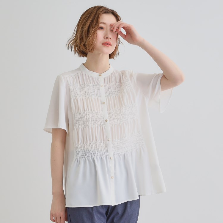 グローブ(grove)の大人の抜け感シアースラブシャーリングブラウス シャツ・ブラウス