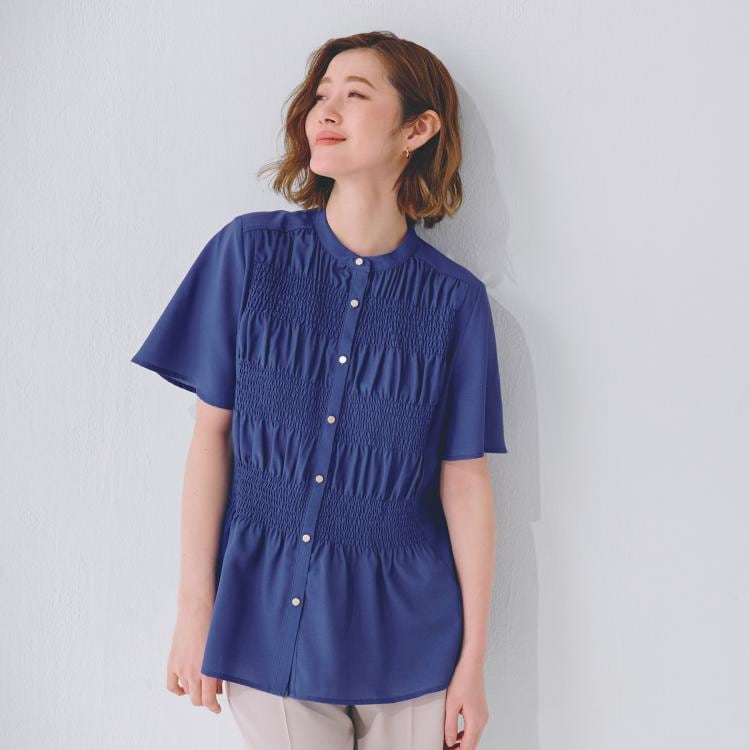 グローブ(grove)の大人の抜け感シアースラブシャーリングブラウス シャツ・ブラウス