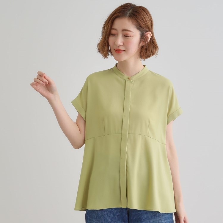 グローブ(grove)のきちんと感もこなれ感も1枚で叶う　優秀ペプラムシャツブラウス シャツ・ブラウス