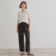 グローブ(grove)の【洗える・シワになりにくい】麻調センタープレスワイドパンツ7