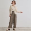 グローブ(grove)の【洗える・シワになりにくい】麻調センタープレスワイドパンツ17