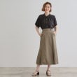 グローブ(grove)の【洗える・シワになりにくい】麻調スリーブドロストブラウス13