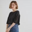 グローブ(grove)の【嬉しい機能付き】やわらかドライタッチシアーフレアスリーブニット5