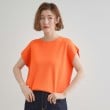 グローブ(grove)の【嬉しい機能付き】やわらかドライタッチフレンチスリーブニット16
