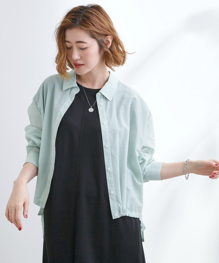 グローブ(grove)のクロップドシアーシャツ14