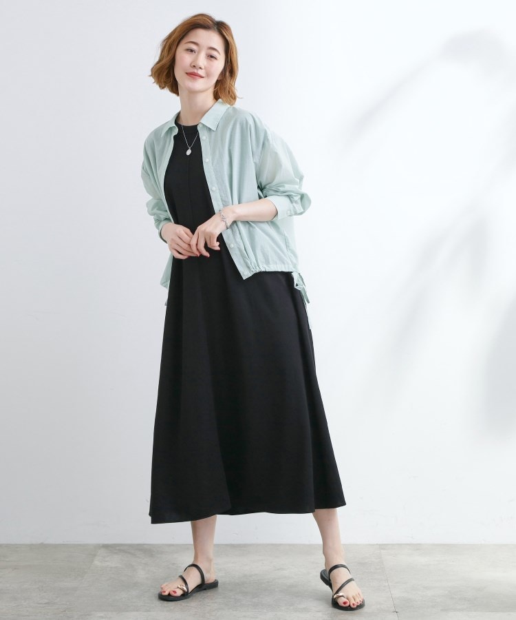 グローブ(grove)のクロップドシアーシャツ15
