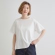 グローブ(grove)のレースプレーティングTシャツ オフホワイト(003)