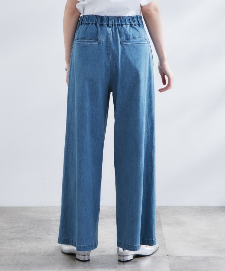 グローブ(grove)の【冷感】ストレッチデニムワイドパンツ11