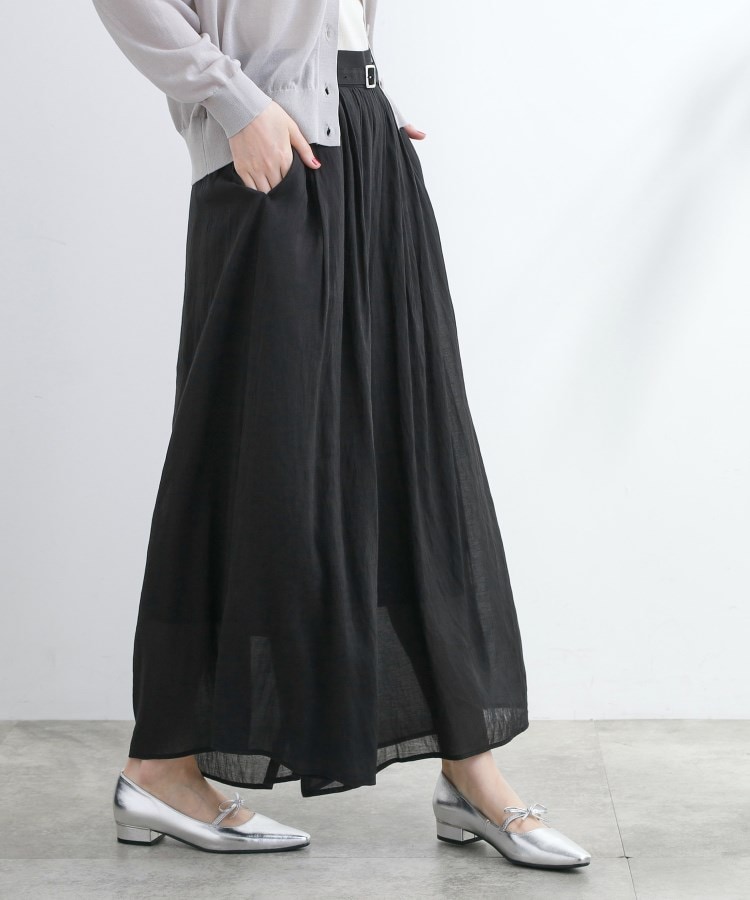 グローブ(grove)のシアーギャザースカートパンツ1