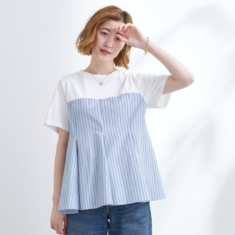 グローブ(grove)の贅沢フレアーが高見え ドッキングビスチェT Ｔシャツ