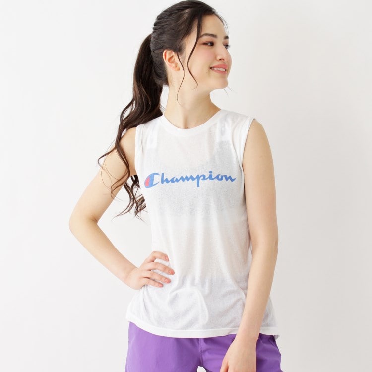 グローブ(grove)の【WEB限定】Champion ノースリーブＴシャツ Ｔシャツ