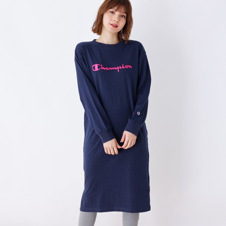 Champion カラーロゴコットンワンピース ミドルワンピース Grove グローブ ワールド オンラインストア World Online Store Champion カラーロゴコットンワンピース ミドルワンピース Grove グローブ ワールド オンラインストア World Online Store