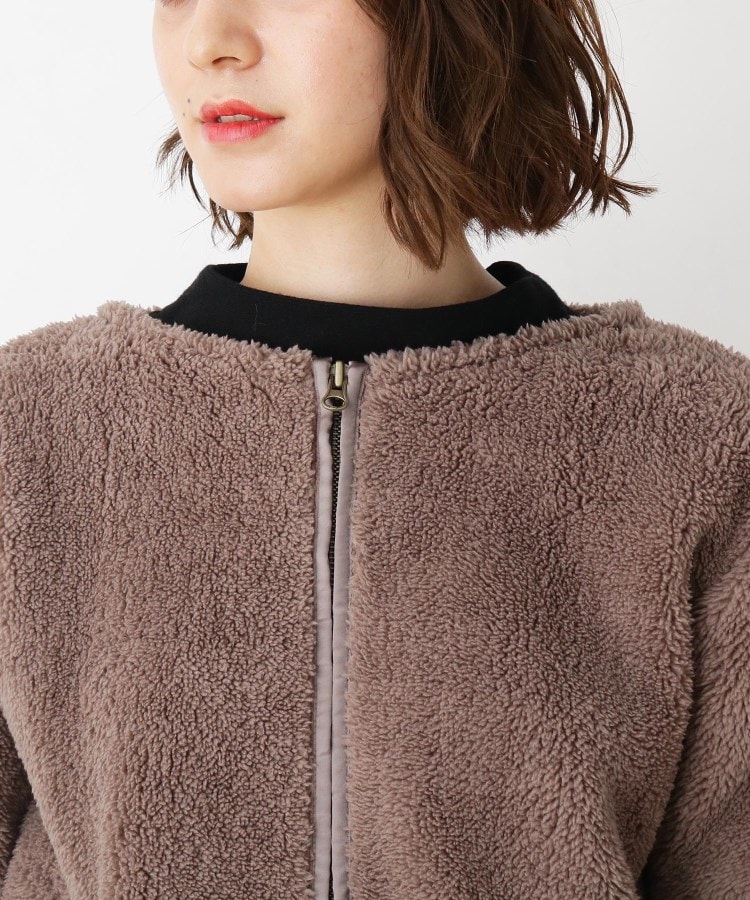 LLあり】2点セット！ボアブルゾン＋ワンピースセット