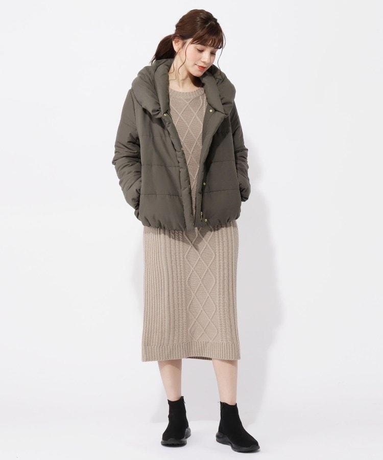 S Ll 中綿フードブルゾン ニットワンピース2点セット ブルゾン ジャンバー Grove グローブ ワールド オンラインストア World Online Store S Ll 中綿フードブルゾン ニットワンピース2点セット ブルゾン ジャンバー Grove グローブ ワールド オンラインストア World Online Store