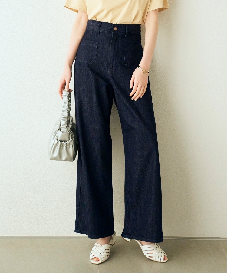 グローブ(grove)の【Lee×grove別注】DENIM MARINE PANTS ブルー(093)