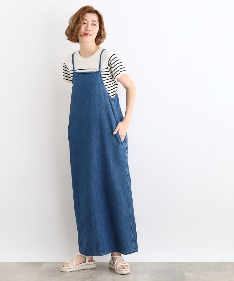 Leeバイイング】デニムキャミワンピース(キャミワンピース Leeバイイング】デニムキャミワンピース(キャミワンピース