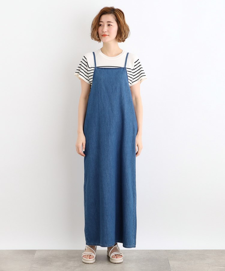 Leeバイイング】デニムキャミワンピース(キャミワンピース Leeバイイング】デニムキャミワンピース(キャミワンピース