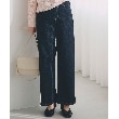 グローブ(grove)の【SOMETHING×grove別注】LISAWIDE DENIM PANTS インディゴ(094)