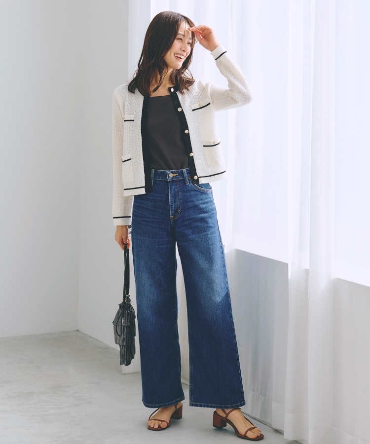 グローブ(grove)の【Lee×grove別注】WIDE DENIM PANTS4