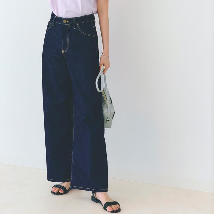 グローブ(grove)の【Lee×grove別注】WIDE DENIM PANTS デニムパンツ