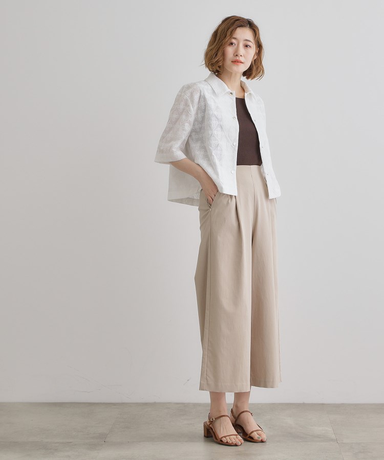 グローブ(grove)の【冷感】サマーハイパーストレッチワイドパンツ16