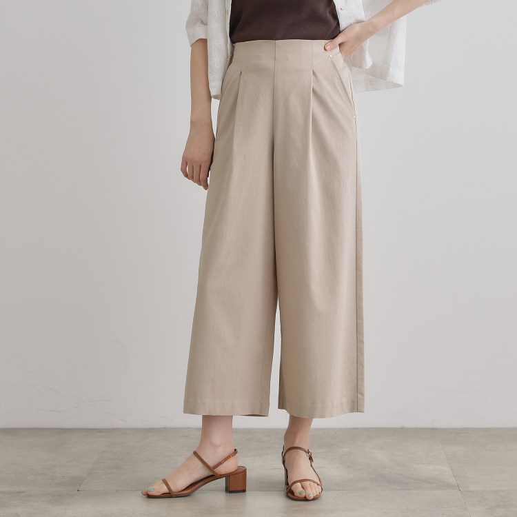 グローブ(grove)の【冷感】サマーハイパーストレッチワイドパンツ 6～9分丈パンツ