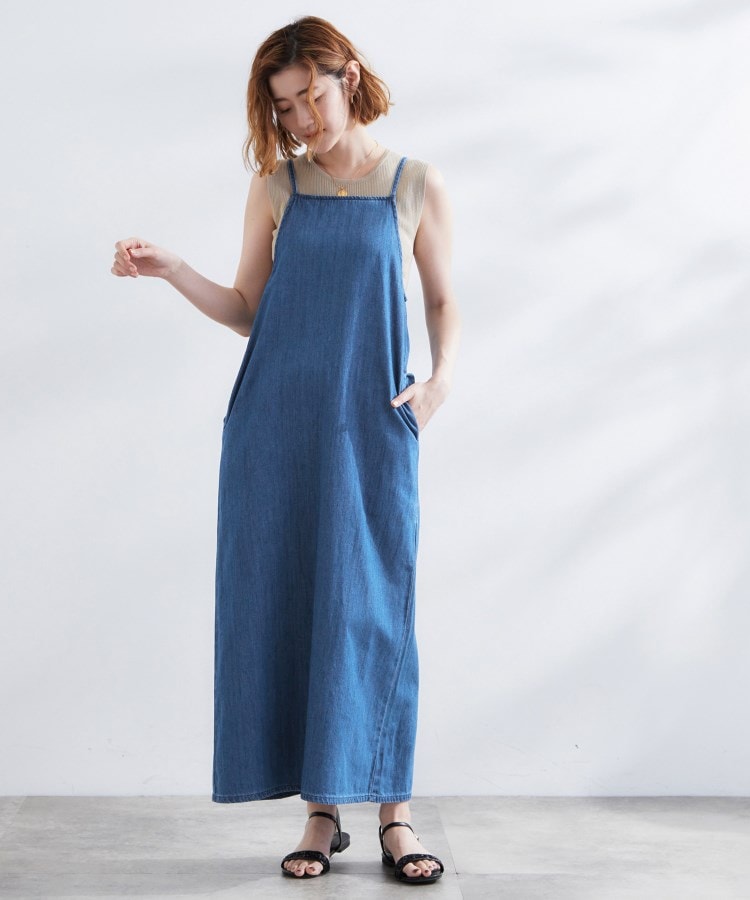 グローブ(grove)の【Lee】DENIM CAMISOLE DRESS3
