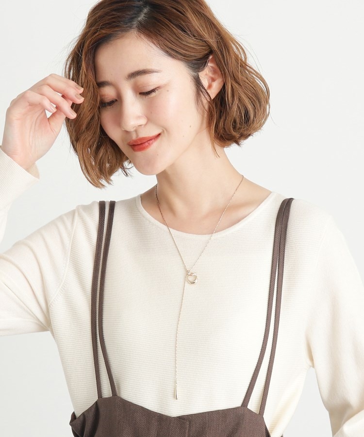 グローブ(grove)のオーバルメタルラインスライドネックレス7