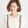 グローブ(grove)のオーバルメタルラインスライドネックレス6