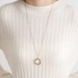 グローブ(grove)のメタルビッグリングロングネックレス4