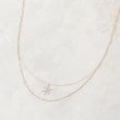 グローブ(grove)の雪の結晶2連ネックレス ピンクゴールド(005)