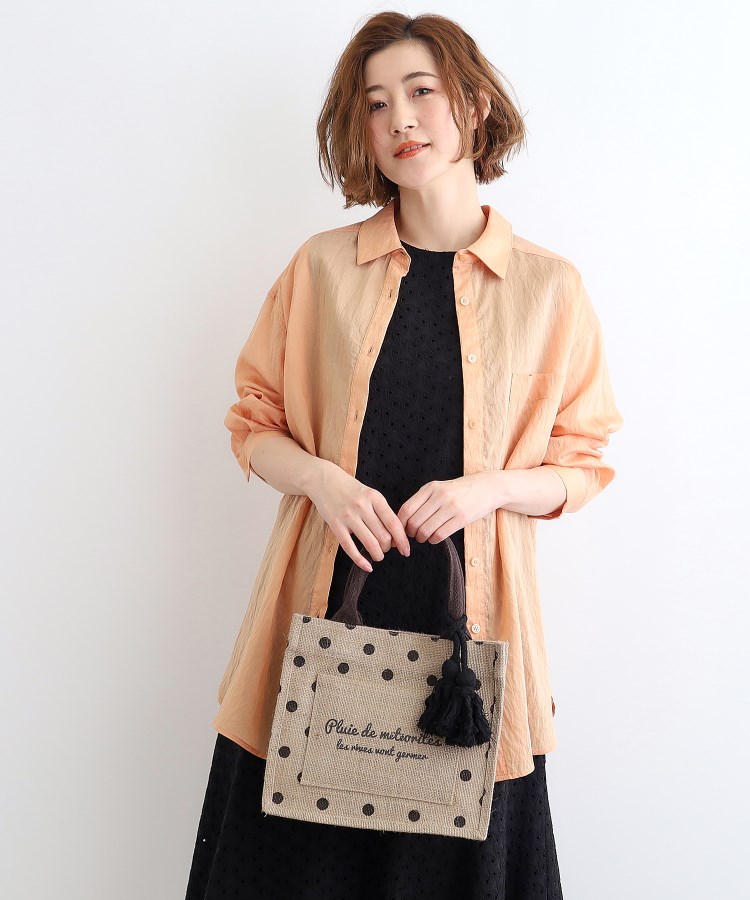 グローブ(grove)のジュートメッセージミニトート7