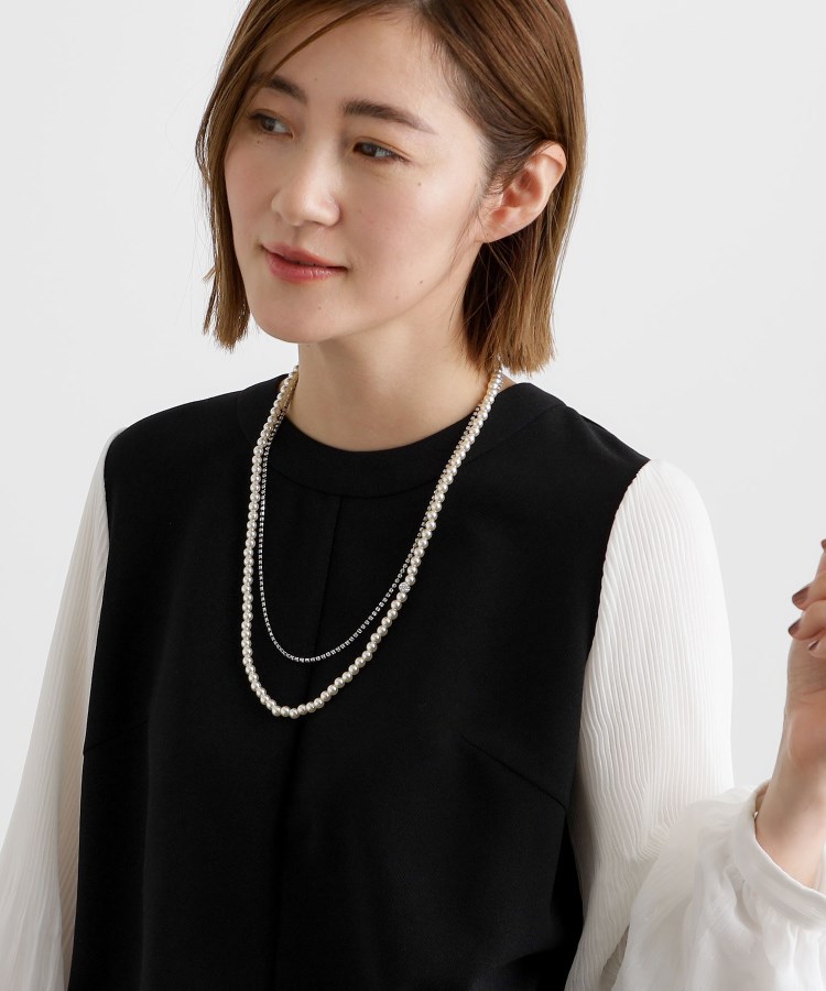 Amazon | 14K YG ネックレス 連パール 総重量約13.7g 約42cm