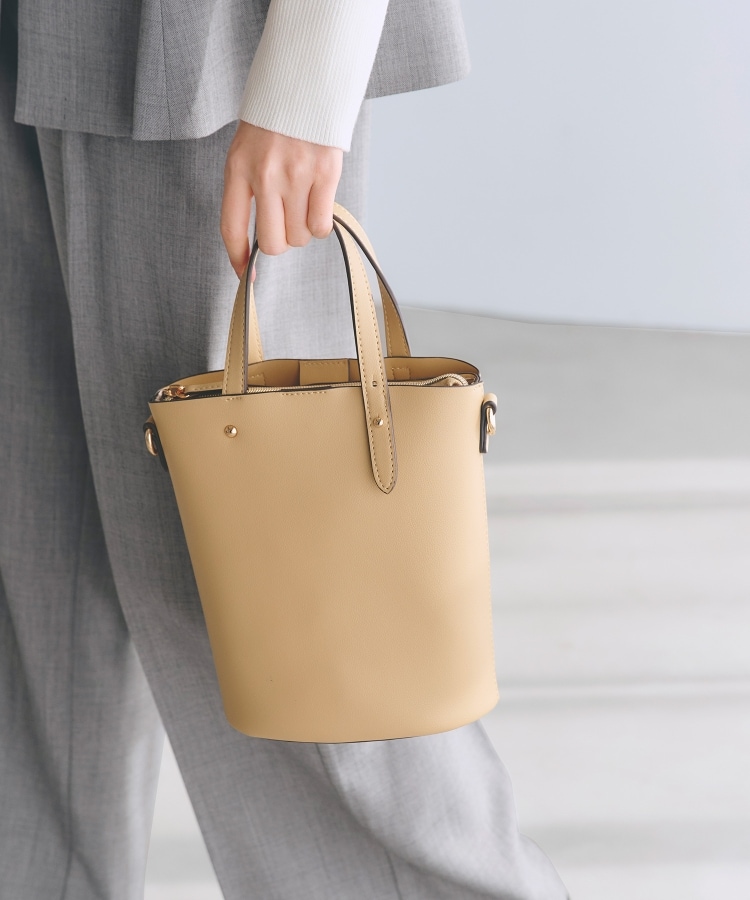 アシメハンドルバケツ2WAYトート【入卒対応可】(ショルダー アシメハンドルバケツ2WAYトート【入卒対応可】(ショルダー