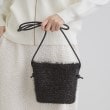 グローブ(grove)のラメシャギーブレードショルダー ブラック(019)